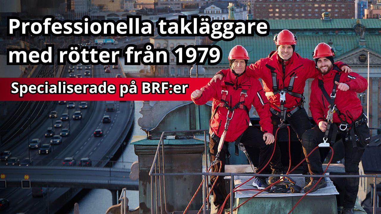 Vi hjälper BRFer och fastighetsägare med taket! Snabbt, fackmannamässigt och hållbart